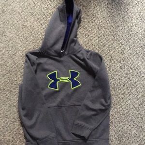 Boys blue and gray under armour sweatshirt